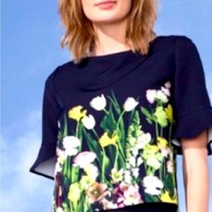 Victoria Beckham 3D floral blouse